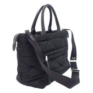 Prada quilted Padded Tote logo bag ReNylon black Bag triangle